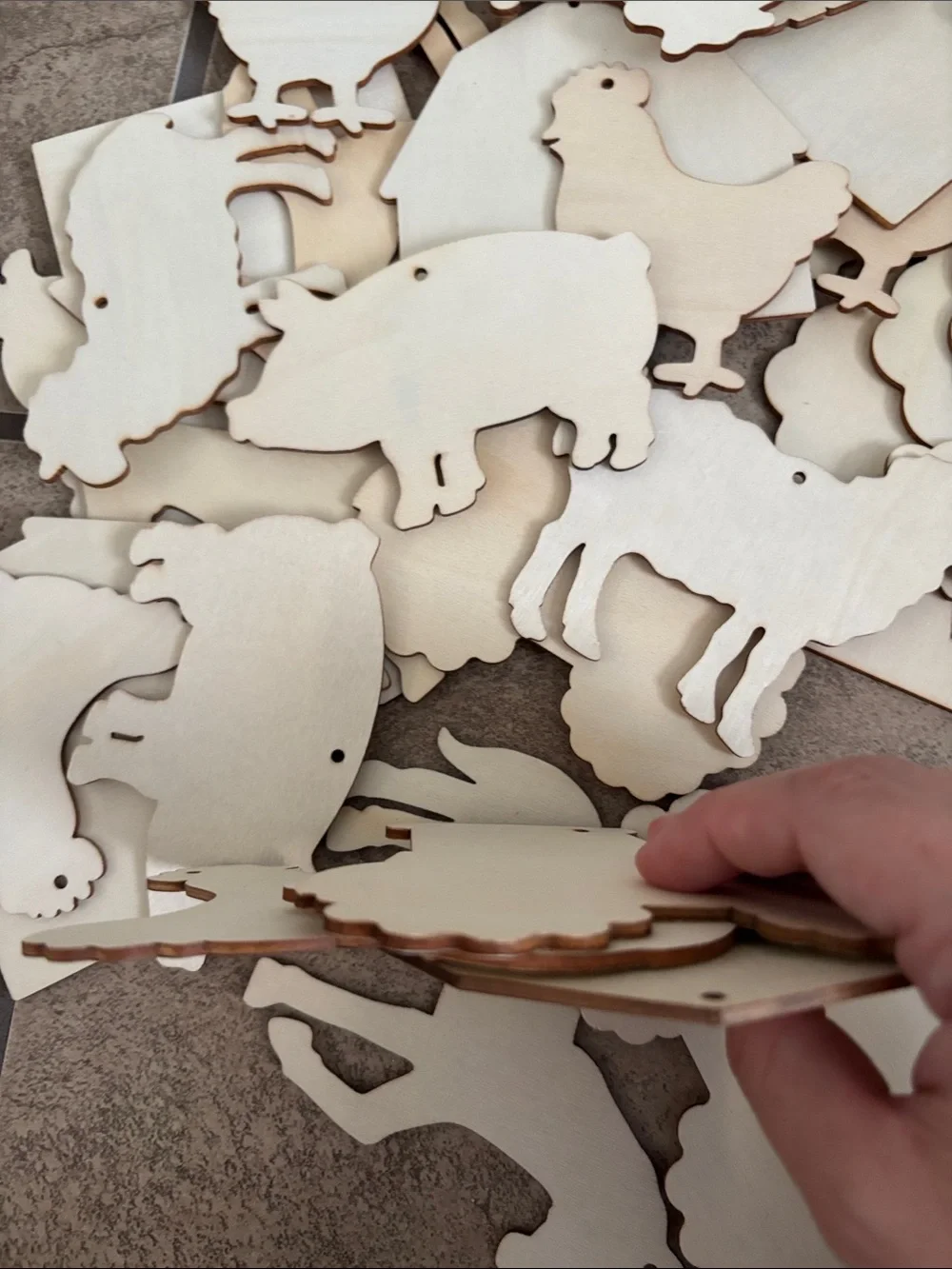 Farmhouse Wood Cutout Pieces for arts and crafts
